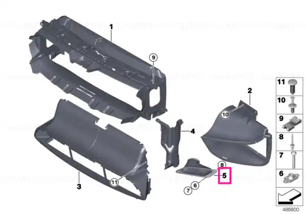 Preferatul clienților Air-inlet duct BRAKE RH - BMW