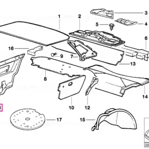 Sound insulating lateral trim panelrigh - BMW Comandă acum