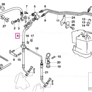 Ieftin Brake hose L=527MM - BMW Motorrad