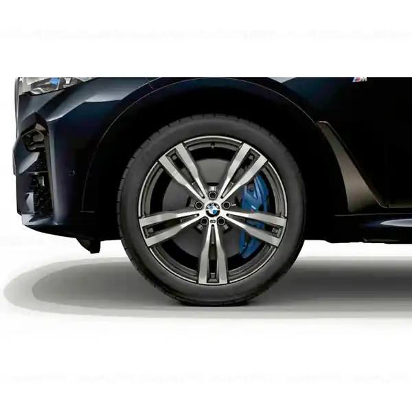 Roată completă de iarnă - M Double Spoke 754M (bright turned) cu anvelopa Pirelli Scorpion Winter r-f - 285/45R21 113V XL - BMW X7 G07 Plată sigură