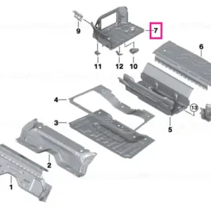 Livrare expres Luggage compartment floor side right - BMW