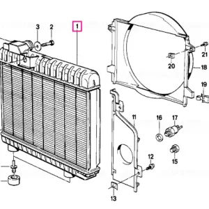 Radiator E36 465X494 - BMW Preferatul clienților