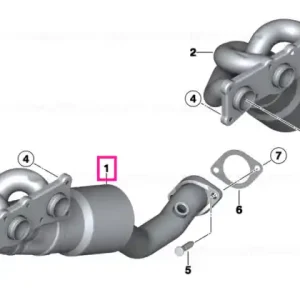 RP-exhaust manifold with catalytic conv. ZYL. 1-3 EU5 - BMW Super ofertă