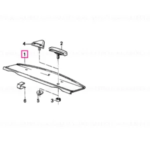 Reducere extra Rear window shelf NUTRIA - BMW