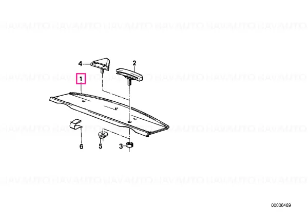 Reducere extra Rear window shelf NUTRIA - BMW