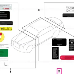 Label "Manufacture identification" CA MPV - BMW Reducere