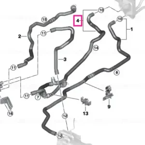 Coolant hose, return - BMW Reduceri