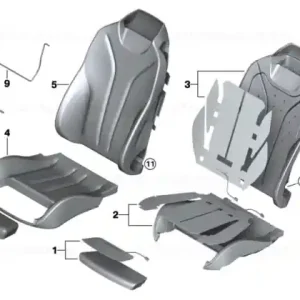 Reducere extra Capac suport coapse SCHWARZ - BMW