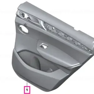 Reducere de preț Door lining leather rear left OYSTER - BMW