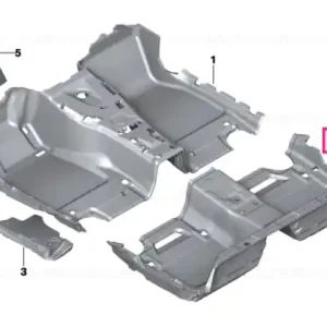 Covoraș podea spate SCHWARZ - BMW Discount