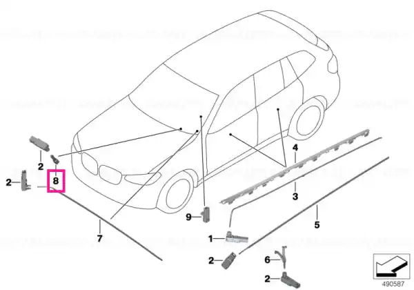 Premium Fibre-optic cond.storage compart.light. - BMW