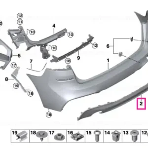 Ofertă specială Capac bara spate -M- - BMW