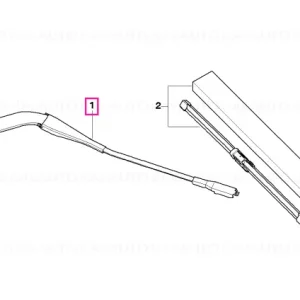 Reducere de preț Wiper arm, passenger's side - BMW