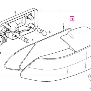 Left rear light, white turn indicator - BMW Livrare rapidă