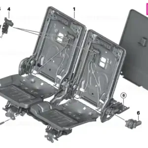 Trim panou spate rand 3 dreapta ANTHRAZIT - BMW Popular