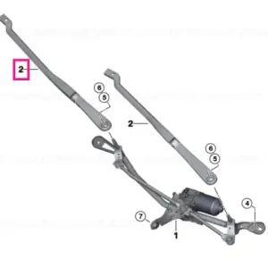 Wiper arm, driver's side - BMW Ofertă limitată