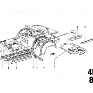 Ofertă limitată Wheel arch outer rear right - BMW