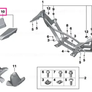 Ultima șansă Set, upholstery, armrest, passenger DARK BROWN - BMW Motorrad