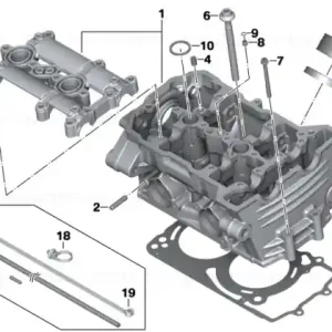 Cylinder head, black - BMW Motorrad Comandă acum