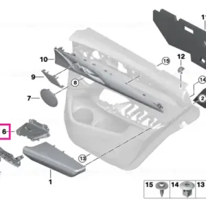 Ornament comutator geam electric dreapta - BMW Reducere extra