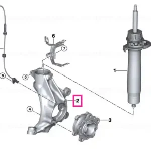 Plată securizată Swivel bearing, camber correction, left -30 MIN - BMW