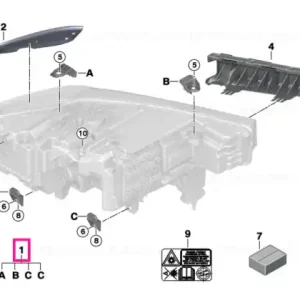 Disponibil imediat Kit reparatie far - BMW