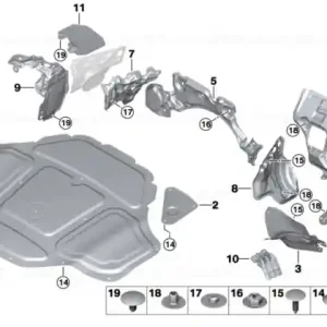 Premium Sound insul.,eng.-comp. part.wall,right LHD - BMW