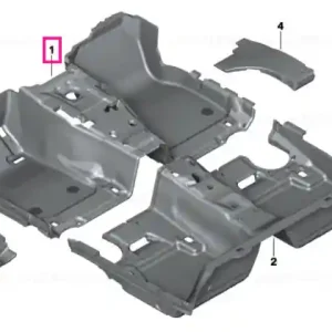 Floor trim, front SCHWARZ - BMW Livrare expres