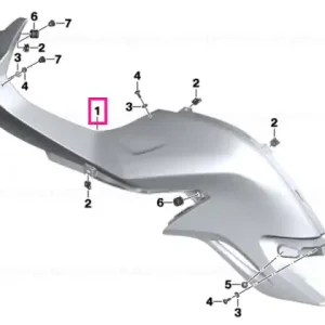 Calitate înaltă Fairing side section, left ROHTEIL / BLANK - BMW Motorrad