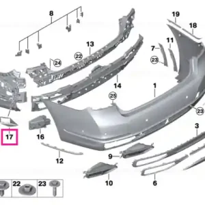 Retur ușor Absorber funnel, left - BMW