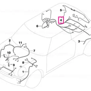 Rear repair wiring set - BMW - Mini Calitate înaltă