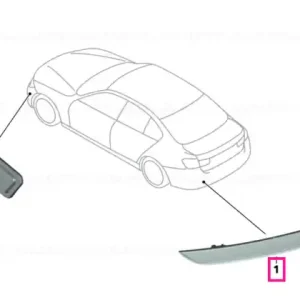 Reflector, rear left BLACK LINE - BMW Reducere extra