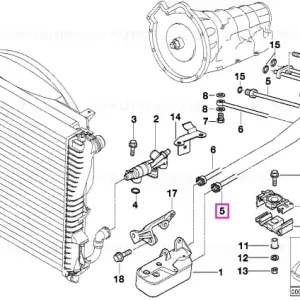 Transport gratuit Oil cooling pipe inlet - BMW