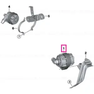 Auxiliary water pump - BMW Nu rata