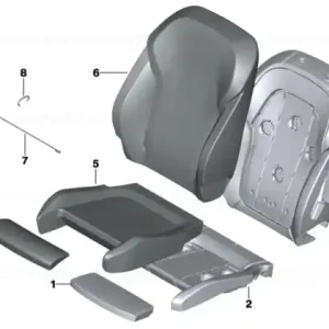 Ofertă specială Foam section, backrest, A/C, left - BMW