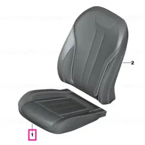 Husă scaun piele WEISS/BLAU - BMW Disponibil imediat