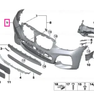 Ofertă limitată Panou ornamental bara faţă M / ICAM - BMW