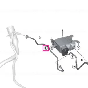 Reduceri Clip, tubing D12.5 - BMW