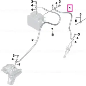 Premium Ţeavă frână circuit control spate - BMW Motorrad