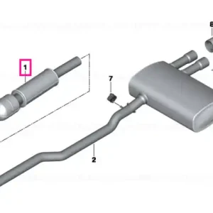 Vezi acum RP-catalytic conv. with center muffler - BMW - Mini