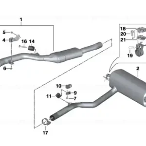 Preferatul clienților Tailpipe trim, black chrome D=90MM - BMW