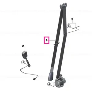 Disponibil imediat Upper belt, front right SCHWARZ - BMW