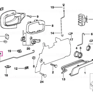 Premium Left operating rod - BMW