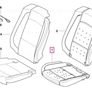 Seat upholstery, left - BMW Preferatul clienților