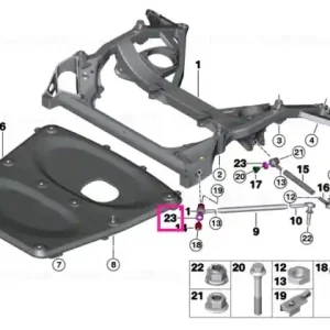 Twist protection BUSH 11,0 MM - BMW Plată securizată
