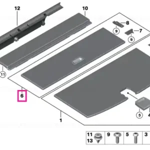Cumpără acum Floor panel, trunk, front ANTHRAZIT - BMW