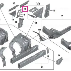 Suport purtător stânga - BMW Retur ușor