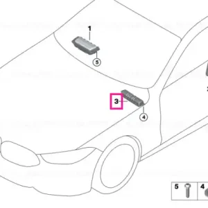 Reducere de preț Knee protection airbag module left - BMW