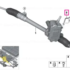 Livrare expres Ground strap, steering gear - BMW