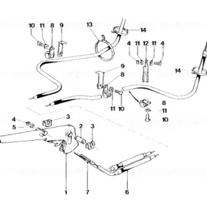 Preferatul clienților Right hand brake bowden cable - BMW